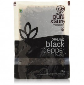 Pure & Sure Organic Black Pepper Whole   Pack  100 grams